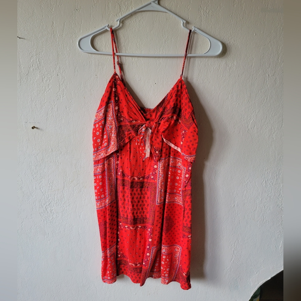 Small red mini dress